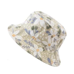 All-match Cotton Fisherman Hat Niche Breathable Bucket Hat Flower Printing Basin Hat Sunscreen for Outdoor Activities