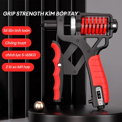 Kìm Bóp Tay với lò xo kép Kìm Tập Cơ Tay Dụng Cụ Tập Cơ Tay Lực 10-165KG