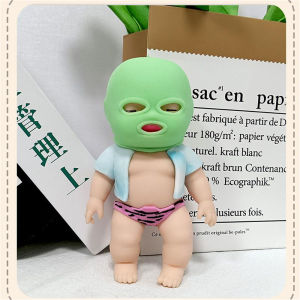 DIGREPAIR ของเล่นบีบอัด โมเดลโจร ตุ๊กตาโจร สกุชชี่ ของเล่นเด็ก ยืดได้ เสื้อผ้าและหมวกถอดออกได้ นวดและกดได้รู้สึกอิสระ ประมาณ 14 ซม. 230 กรัม