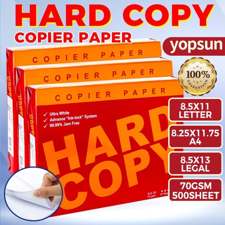 Hard Copy Bond Paper Short A4 Long 70gsm Substances20 Lazada Ph 4756