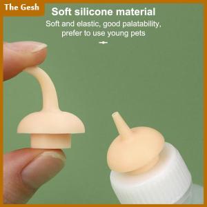 [The Gesh] Pet Kitten Feeding Bottle Nipple Feeder Can Squeeze Liquid Milk Nursing Bottle For Newborn Dogs Puppies Rabbits Hamster Cat