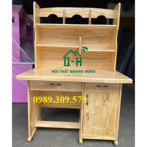 BÀN HỌC SINH GỖ THÔNG TỰ NHIÊN GIÁ RẺ TẠI XƯỞNG GIAO NHANH HCM
