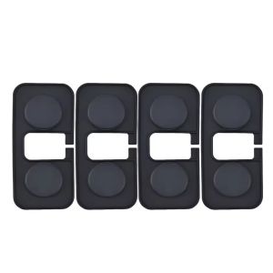 4PCS Silicone Car Door Limiter Cover Universal Shock Absorbing Buffer Cushion Waterproof Dustproof Anti-Collision Auto Accessories