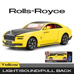 Rolls Spectre Royce Alloy Car Model 1:24 Scale Light & Sound Effect Diecast Car Toys for Boys 3+ Years Birthday Gift Collectible Car Collection