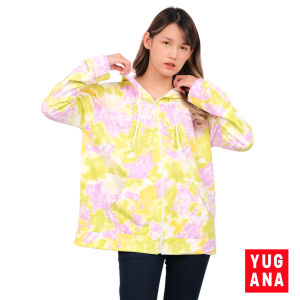 YUGANA - REBANI Jaket Oversize Wanita Hoodie Tie Dye