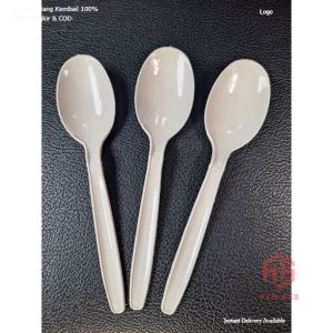 Sendok Makan Plastik Murah / Sendok Makan Panjang Butek Isi 100pcs