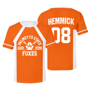 [Local Stock] VCC [Local Stock] VCC New The Foxhole Court Palmetto State Foxes Lacrosse Jersey Cosplay WILDS MINYARD 3D T-shirt Men/Women Clothes Kids Tees