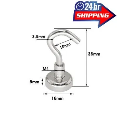 Fishing Magnet Strong Round Magnetic Salvage Magnet Iron Stone Hanging Ring Strong Magnetic Salvage Sucker Magnet 强力打捞磁铁