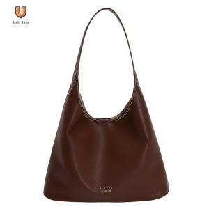 Women PU Simple Shoulder Bag Large Capacity Handbag Hobo Underarm Bag for Daily Travel Work [Ueb Shop]