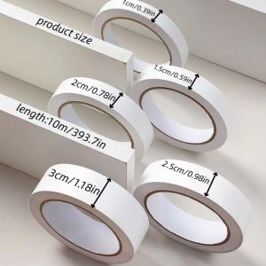 JAYQQ Self-adhesive Border Stickers 10m White Refurbished Stickers Durable Thickened Wood Panel Decorative Edge for Cabinet and Table Edge Strips Repairing Wall Gaps