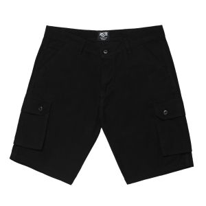 RS31 Celana Pendek Cargo Pria Cotton Twill Celo Hitam Super Big Size - Cargo Short Pants Black Cowok Jumbo Katun Celana Kimpol