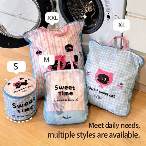 Quivlox Underwear Care Wash Bag Cartoon Laundry Three Dimensional Thick Prevent Deformation Sock Mesh Beg Comel