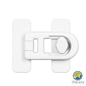1 ชิ้น ที่ล็อคประตูตู้เย็น อุปกรณ์ล็อคประตู ติดกาวไม่ต้องเจาะ ป้องกันการหนีบ Refrigerator lock Makayo