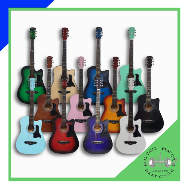 Junior Acoustic Guitar D'akustika 38 inches with Truss Rod, Case ...