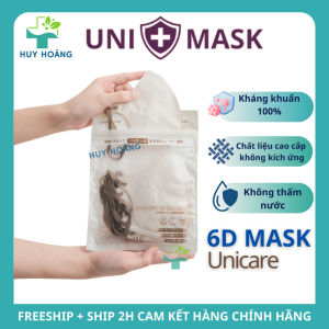 Khẩu trang 6D Unicare MASK Airfit chống bụi deal 50 Cái khẩu trang 3 lớp cao cấp chính hãng đủ màu dành cho người lớn