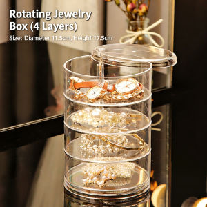 【1-3 Days Delivery】5 Layer  Rotating Make Up Organizer Multi Layers Cosmetic Storage Rack Acrylic SKin Care Organizer