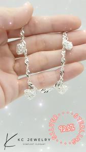 KC Jewelry S925 Silver 4 Classic Hollow Love Wavy Bracelet