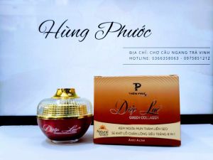 Kem Ngừa Mụn Thâm Liền Sẹo Se Khít Lỗ Chân Lông Siêu Trắng 8 in 1 Diệp Lục Green Collagen 8g