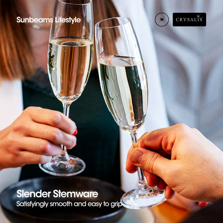 CRYSALIS%20Premium%207oz%20Flute%20Champagne%20Wine%20Glass%20Lead-Free%20Crystal%20Stemware%20Set%20of%202%20-%20Image%204