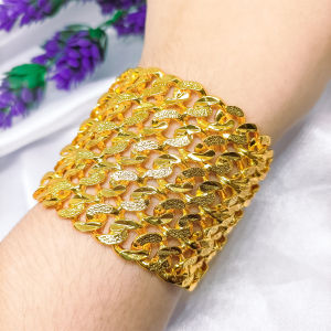 Gelang Kendari Perhiasan Gelang Rantai Bracelet Bangkok Lapis Emas Hongkong 24k Asli Gold Model Dubai Fashion Bangle Elegant Fashion Mewah