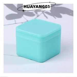 HUAYANG01 [2023 new HOT FASHION] 300g hai lớp vuông trang điểm Remover bông hộp lật Bìa tự phù hợp với nhíp miếng bông hộp lưu trữ