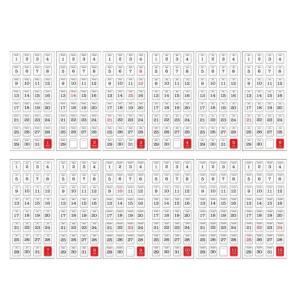 12 tờ ngày Sticker lịch Sticker 365 ngày lịch nhãn kế hoạch Sticker trang trí kế hoạch Sticker