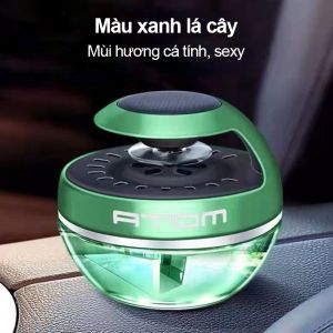 Nước hoa Atom đặt taplo cánh quạt xoay bằng năng lượng mặt trời tỏa mùi hương nội thất ô tô