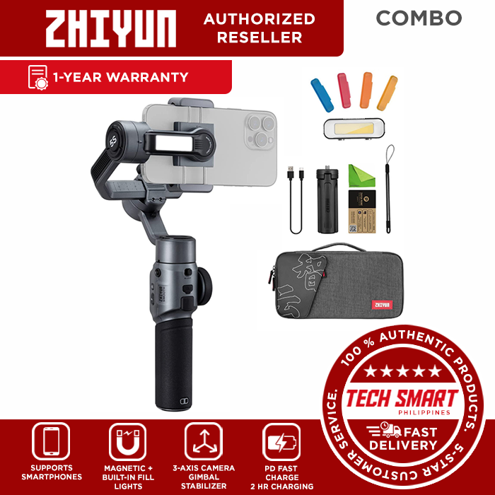 Zhiyun Smooth 5S ComboGimbal Stabilizer for iPhone 14 Pro Max Plus