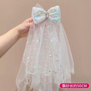 Voan Cài Tóc Bé Gái Lúp Đội Đầu Cô Dâu Phụ Kiện Tóc Nhiều Mẫu Cho Bé QiQiShop