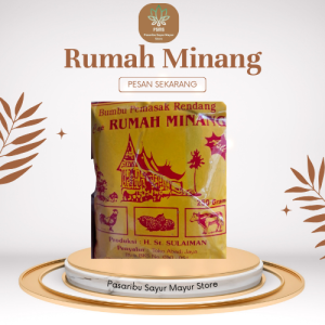 Bumbu Masak Rendang Cap Rumah Minang 250 Gram Bubuk Spices