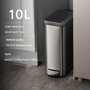 HongKong60ถังขยะสองชั้น ถังขยะพลสแตนเลส ถังขยะ สำหรับห้องครัว มีฝาปิด เหมาะสำหรับพื้นที่ขนาดเล็ก แยกขยะได้ ขนาด 10L ถังขยะทรงสี่เหลี่ยมเปิดปิด 10L นาดใหญ่ คัดแยกขยะ trash can 10L