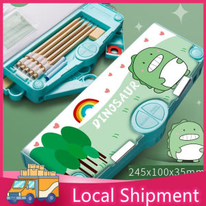 Cartoon Multi-Functional Pencil Case Children Students Pencil Case Creative Storage Box School Suppl