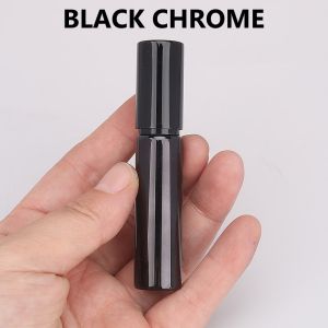 Botol Spray 10ml Kaca Metalik Chrome Coated Parfum Travel Size Isi Ulang Decant