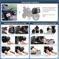 Rhinowalk Motorcycle Saddle Bag 20L Side Pannier Bag With Removable  Waterproof Inner Bag Travel Motorbike Luggage Storage Tool Luggage Package. 