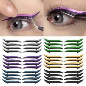 OMQAIO Magic Fashion Stage DoubleLine Eyelid Patch Self-adhesive Waterproof Beauty Cosmetic Eye Shadow Stickers Glitter Eyeliner Sticker Double Eyelid Line Stickers Double Eyelid Decals Eye Makeup Tool