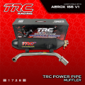 TRC Racing Power Pipe Yamaha Aerox v1 v2 Muffler Exhaust with Removable Silencer 1728. 