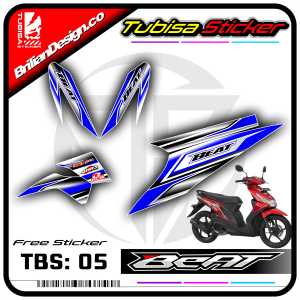 Sticker Striping Variasi Beat Karbu/Lama - Sticker Stiker Variasi Motor Beat Karbu/Lama TBS.05
