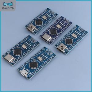【E-WOITD】 มินิ USB สำหรับ V3.0นาโนแผงควบคุมขนาดเล็ก CH340G ATmega328P สำหรับ Arduino Type-c micro USB 328P นาโน3.0 CH340