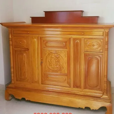 [Trả góp 0%] Tủ thờ gỗ gõ đỏ 1m75 bàn thờ gỗ cao cấp BÀN CÚNG gỗ gõ bàn thờ gia tiên