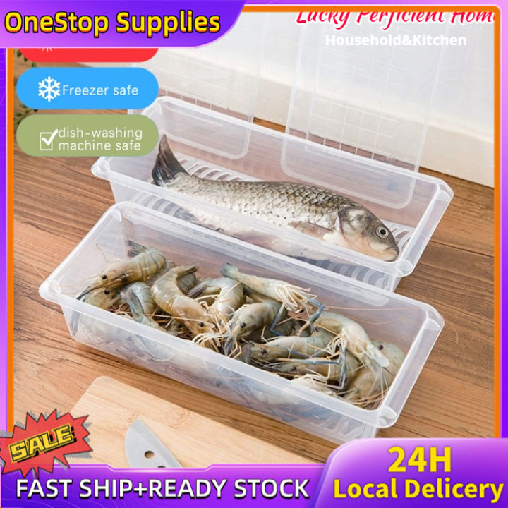 Kitchen Refrigerator Keep fresh Fruits vegetables meat fish drain