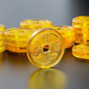 Đồng Xu Pha Lê Phong Thủy – May Mắn Thu Hút Tài Lộc