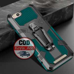 Casing HP Untuk XIAOMI REDMI 5A Soft Case Belt Clip Case Armor Kick Standing Hard Case I Crystal