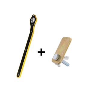 Kunci Pas Dongkrak Mobil Universal Ratchet Wrench Rocker Alat Kunci Besi Pemutar Dongkrak