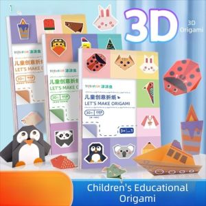 SJJL Handmade DIY Paper Animal Kit Desk Decoration Creative Cute Animal Origami Papercraft Kits Gifts Animal Lovers Origami Paper Cat