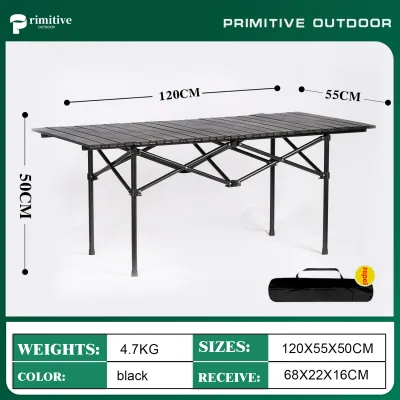 Customizable Color Outdoor Folding Table & Moon Chair Set - Ideal for Camping Picnics Tailgating