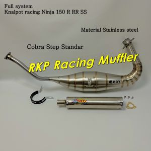 Knalpot Racing HBY Silencer Titan Full Moncong Lurus Kenalpot Ninja R RR SS Kolong Cobra Stainless