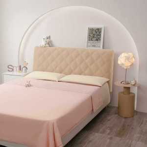 ผ้าคลุมหัวเตียงแบบหนาหุ้มทั้งหมดคลุมด้วยผ้าหนังหุ้มเตียงไม้หุ้มพนักพิงกันฝุ่นกระเป๋ายืดหยุ่นนุ่มใช้ได้ทุกฤดูกาล 2022