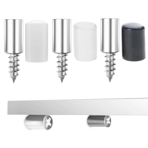 สกรูยึดไม้กางเขนพร้อมตู้ด้ามยางตู้เสื้อผ้ากระจกแข็งไม่ลื่นพาร์ทิชันฮาร์ดแวร์ติดตั้งเล็บ