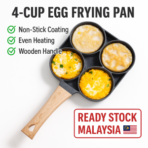 HOME BEST 1pc 4 Hole Non Stick Egg Frying Pan Gas Stove Induction Eggs Burger Breakfast Pancake Home Living Kitchenware Appliance
