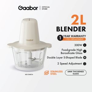 in stock-hot saleGaabor 2L Big Capacity Powerfuland Efficient Meat Grinder Food Processor Blender MG-15M01A